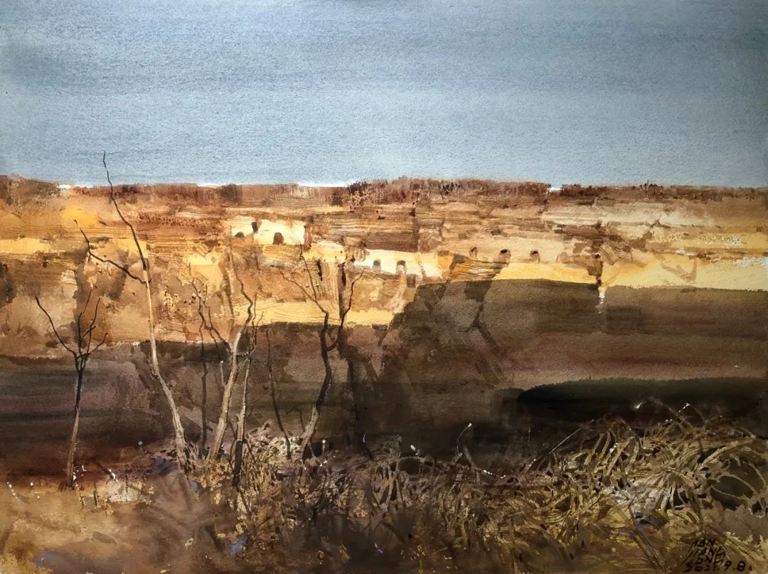 浙师大美术学院潘江龙教授2021年《右卫镇的风景》系列水彩作品