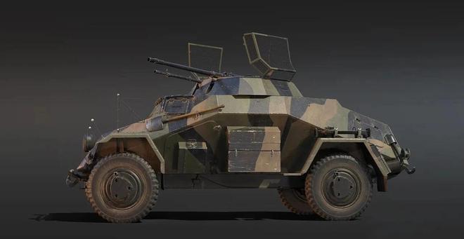 二战德国轻型轮式装甲车开山之作:sdkfz 221轮式装甲车