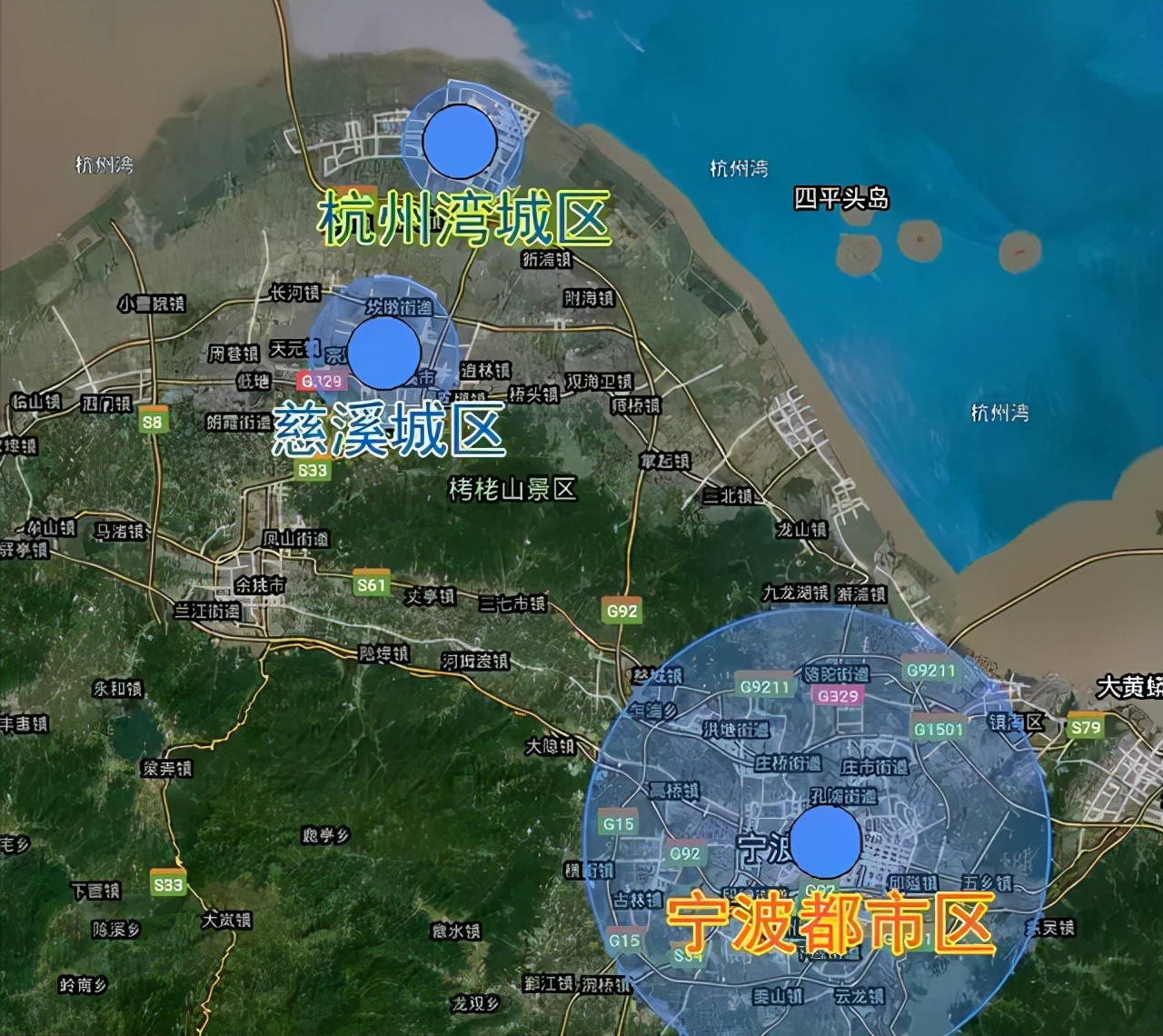 宁波前湾新区地理位置图片