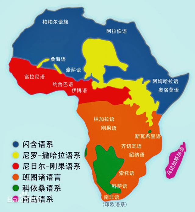 非洲民族分布图图片