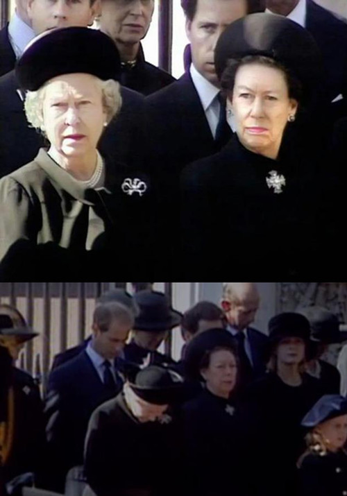 24年前戴安娜葬礼,玛格丽特公主不肯向灵柩鞠躬,她们有什么恩怨