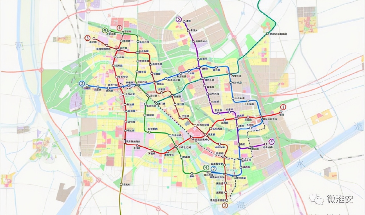 淮安地铁2号线线路图图片