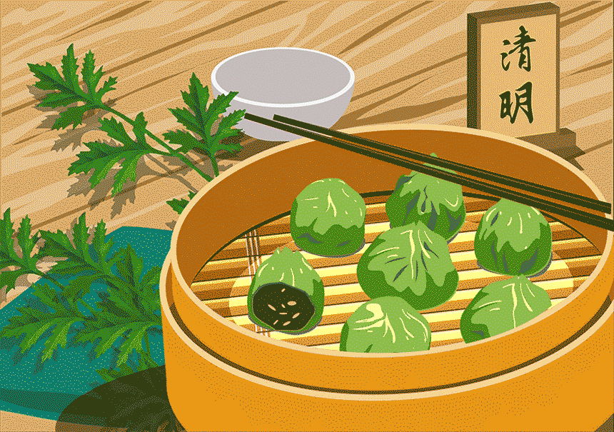 儿童画教程|传统节日文化主题课程《清明节的味道》