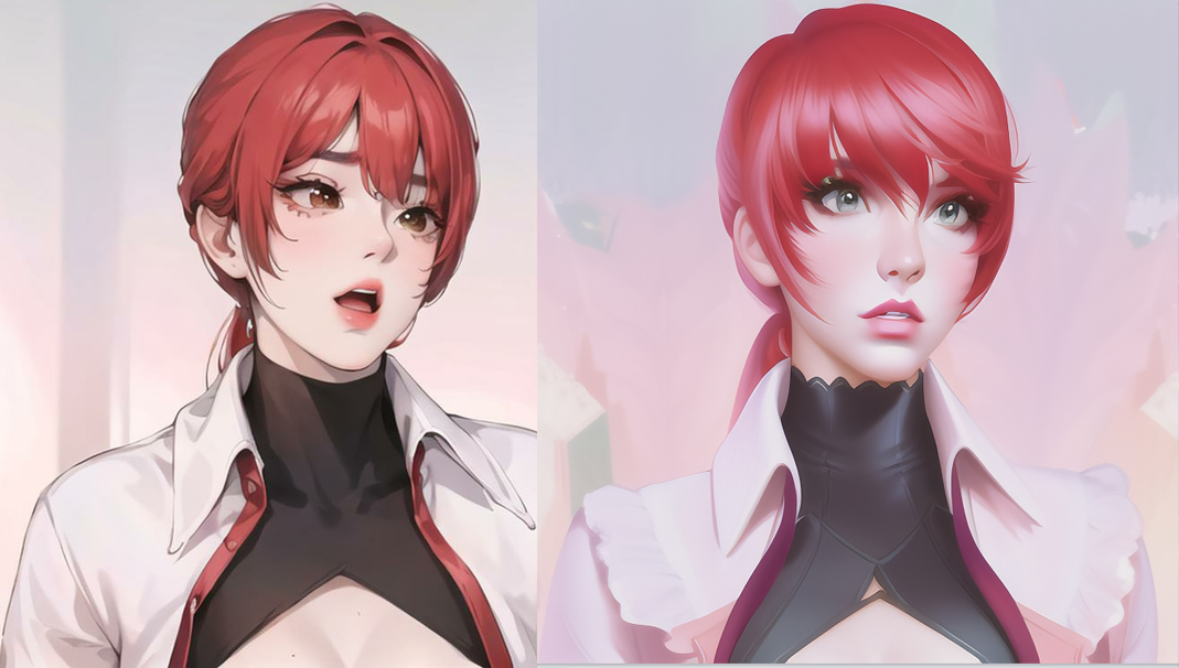 《拳皇》夏尔美的眼睛成为永远的遗憾,如今通过ai绘图终于还原