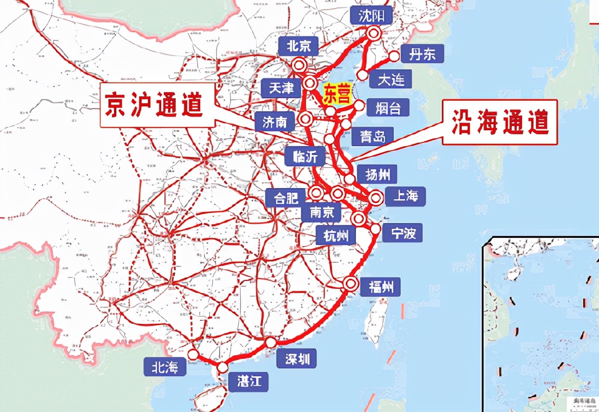 沿海高铁是我国规划建设的高铁大通道,北起辽宁,南至广西