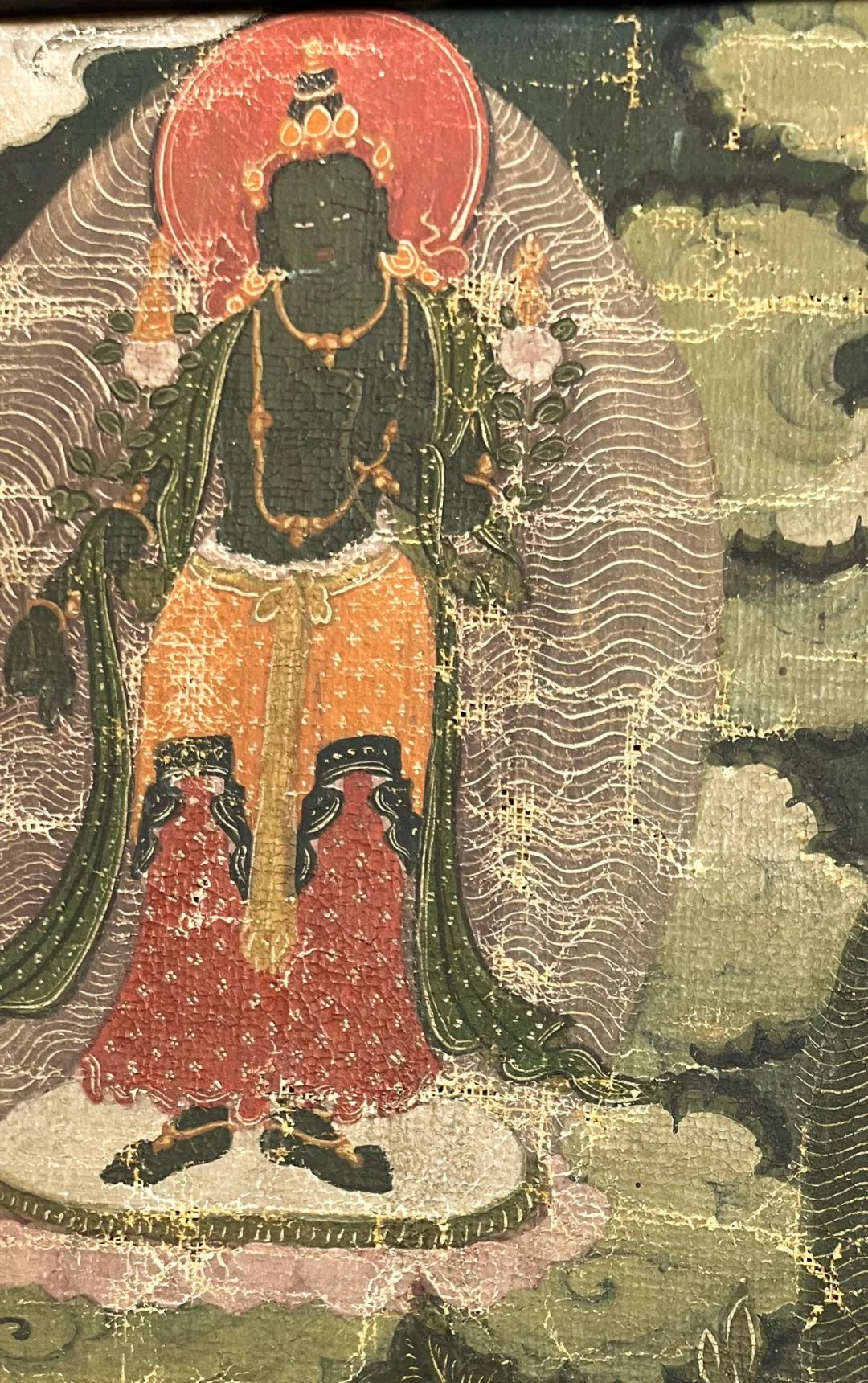 北京雍和宫风格《红黄文殊与八大菩萨》唐卡赏析