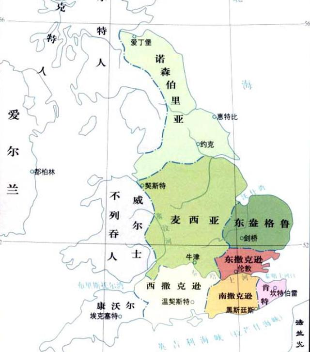 英国地图 七国时代图片