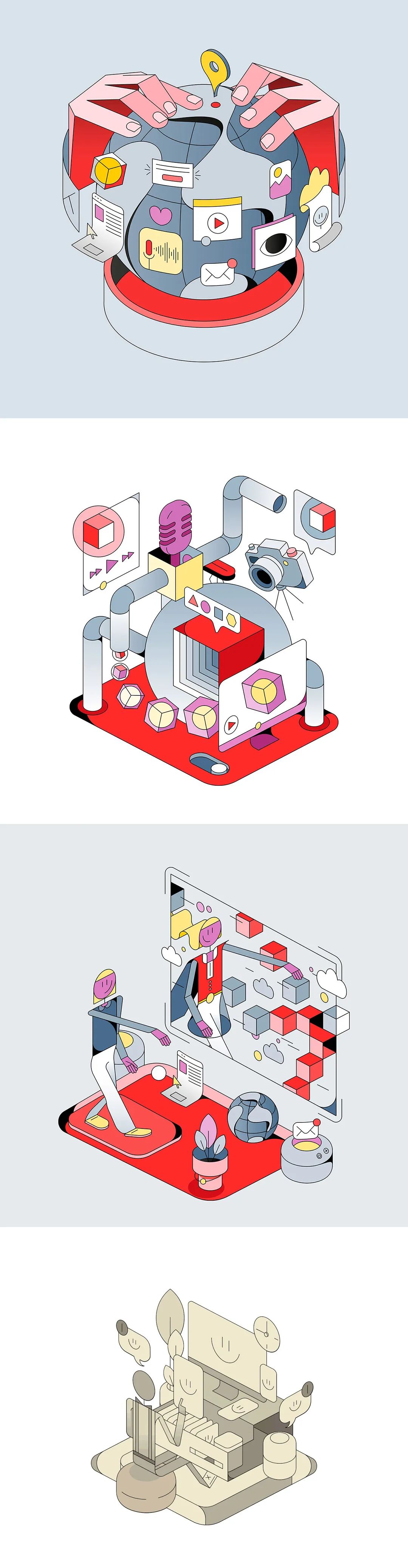 创意插画设计 想象力的绽放