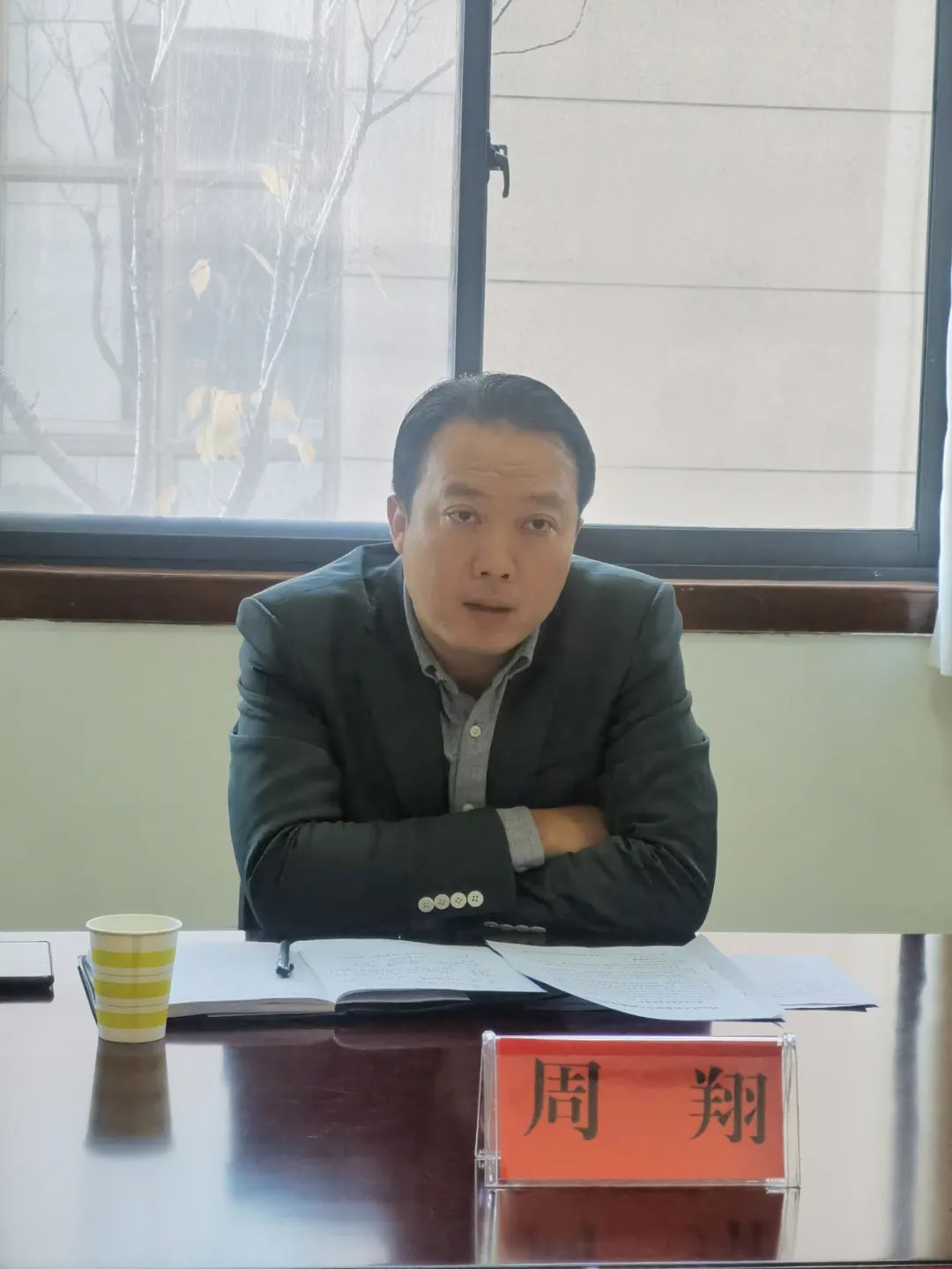 鹤山区委副书记周翔一行到区法院调研指导政法队伍教育整顿重点工作