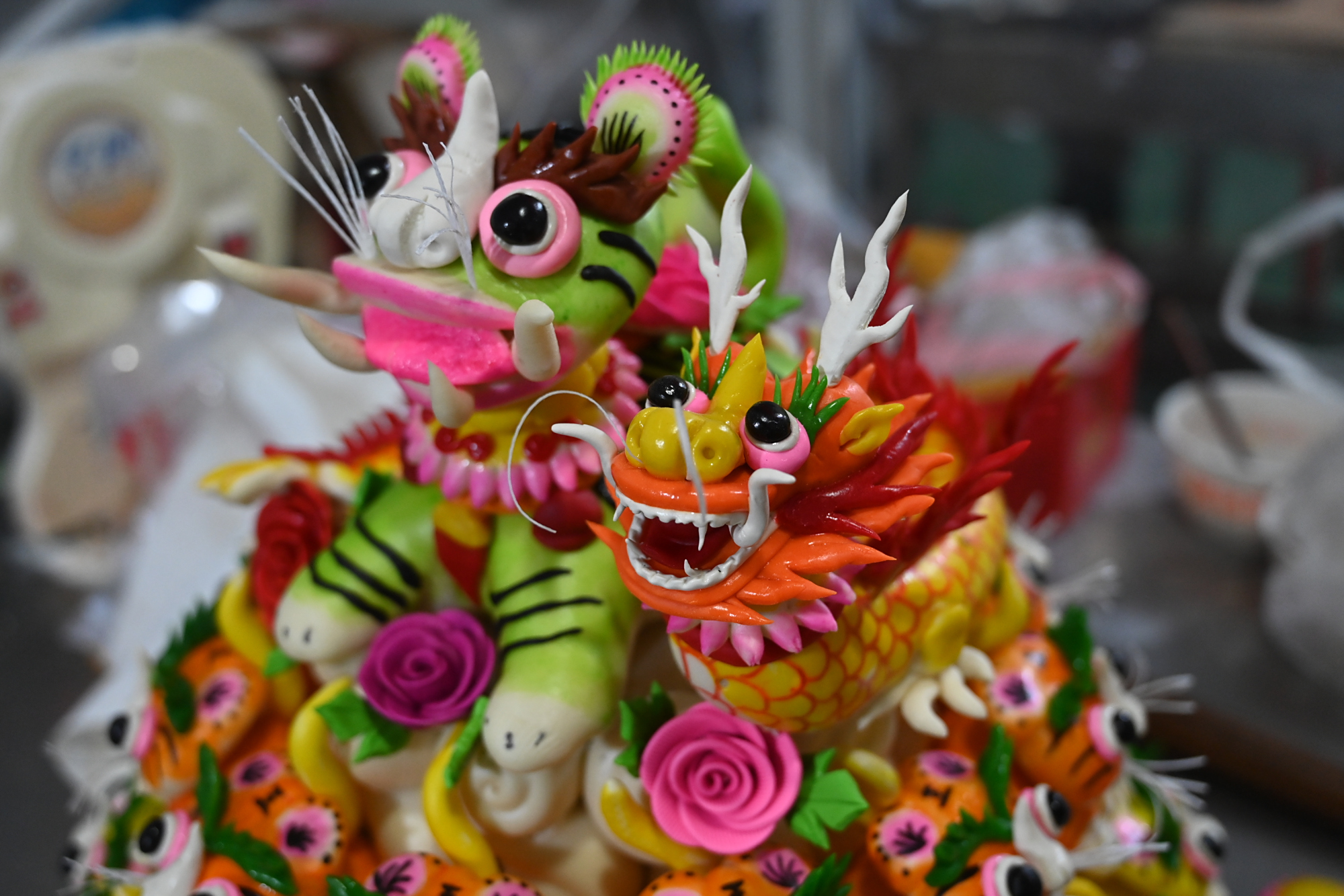 萌娃巧动手 面塑"小老虎"迎新年