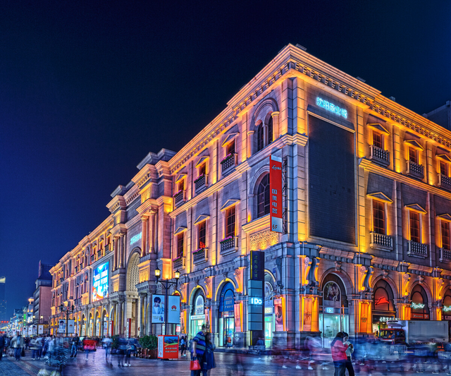 沈阳街道夜景图片图片