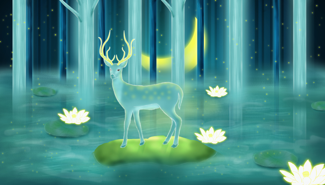 「超清壁纸」麋鹿之快来认领你的好运