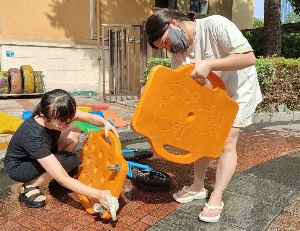 精心备开学,只为等你来——海宁市庆安幼儿园开学准备工作