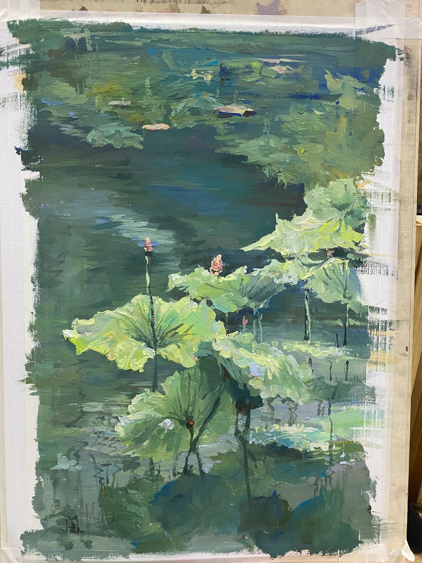 荷花水粉写生 t他们说我.@忘掉那些该忘记的的动态