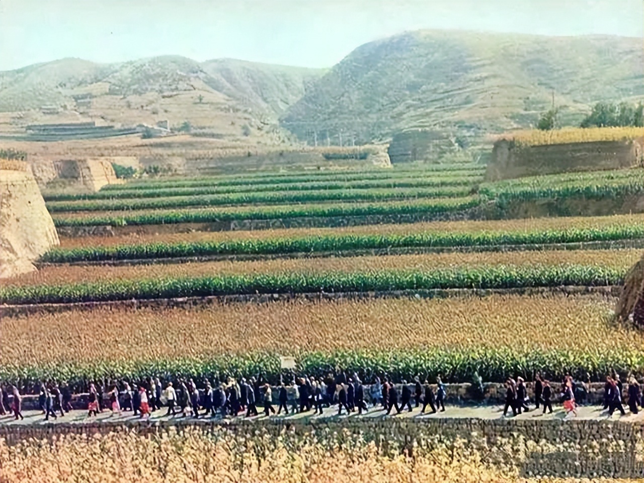 农业学大寨:70年代老照片,见证那个激情澎湃的时代