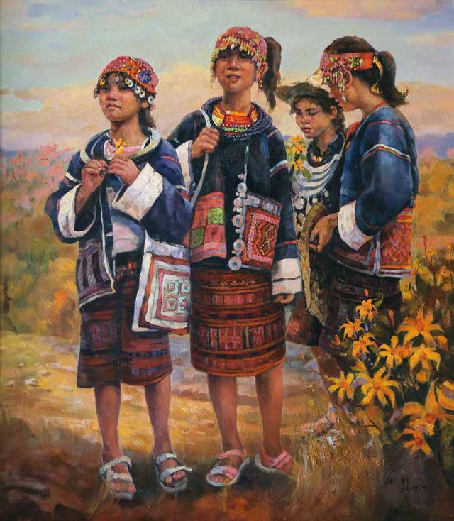 2023年海南黎族苗族"三月三"民族团结书画作品展(美术作品)