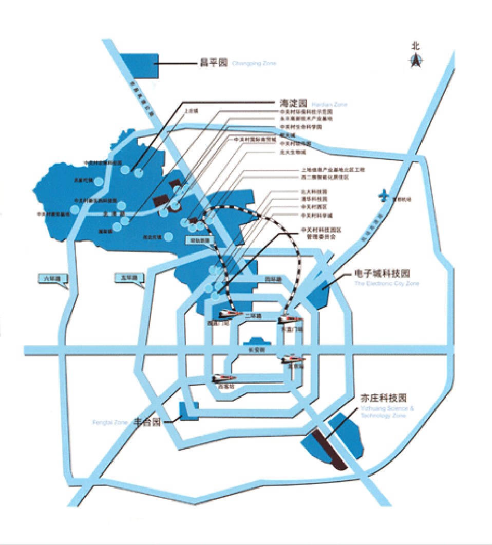 中关村软件园地图图片