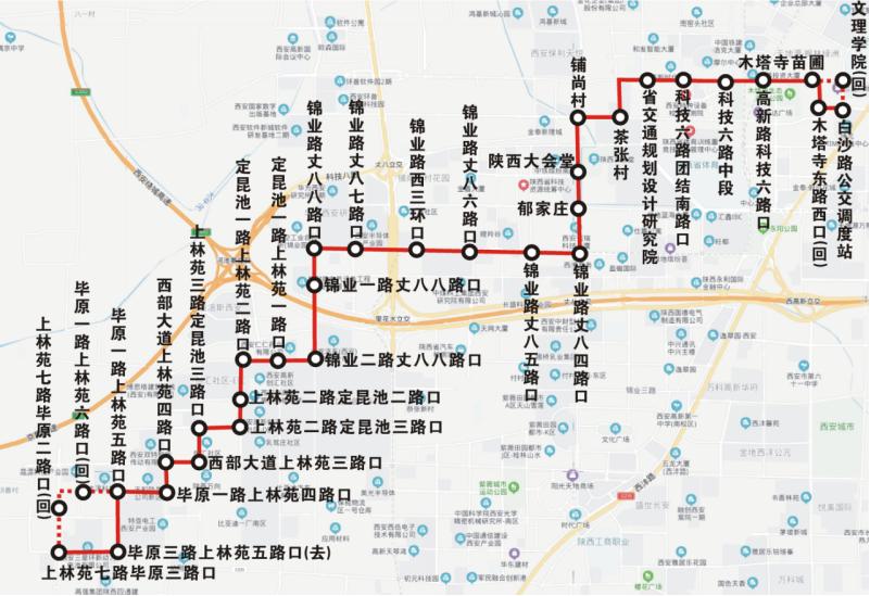 西安公交28路线路线图图片