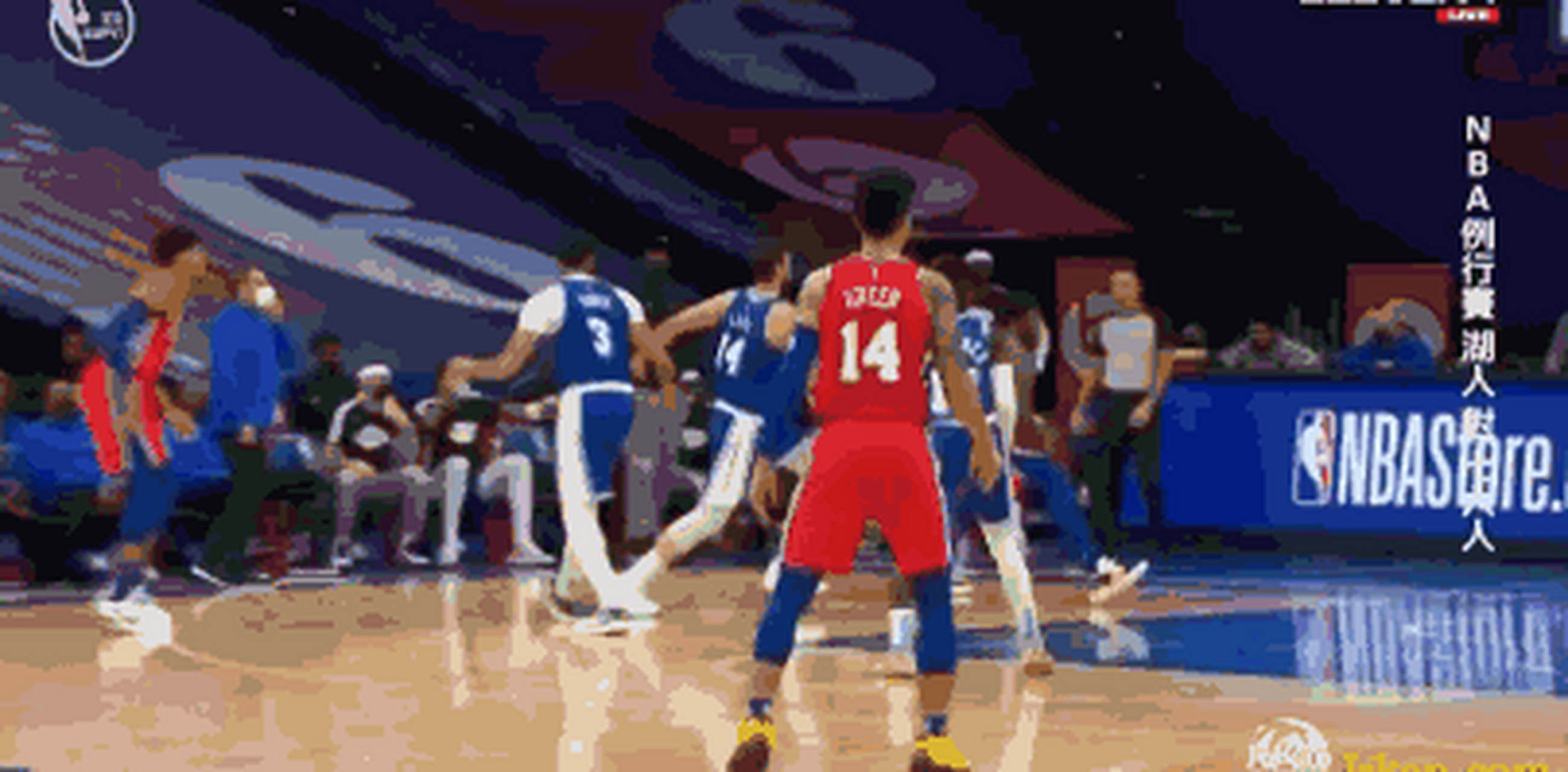 看看詹姆斯的这个废人,落地的时候看着都疼.