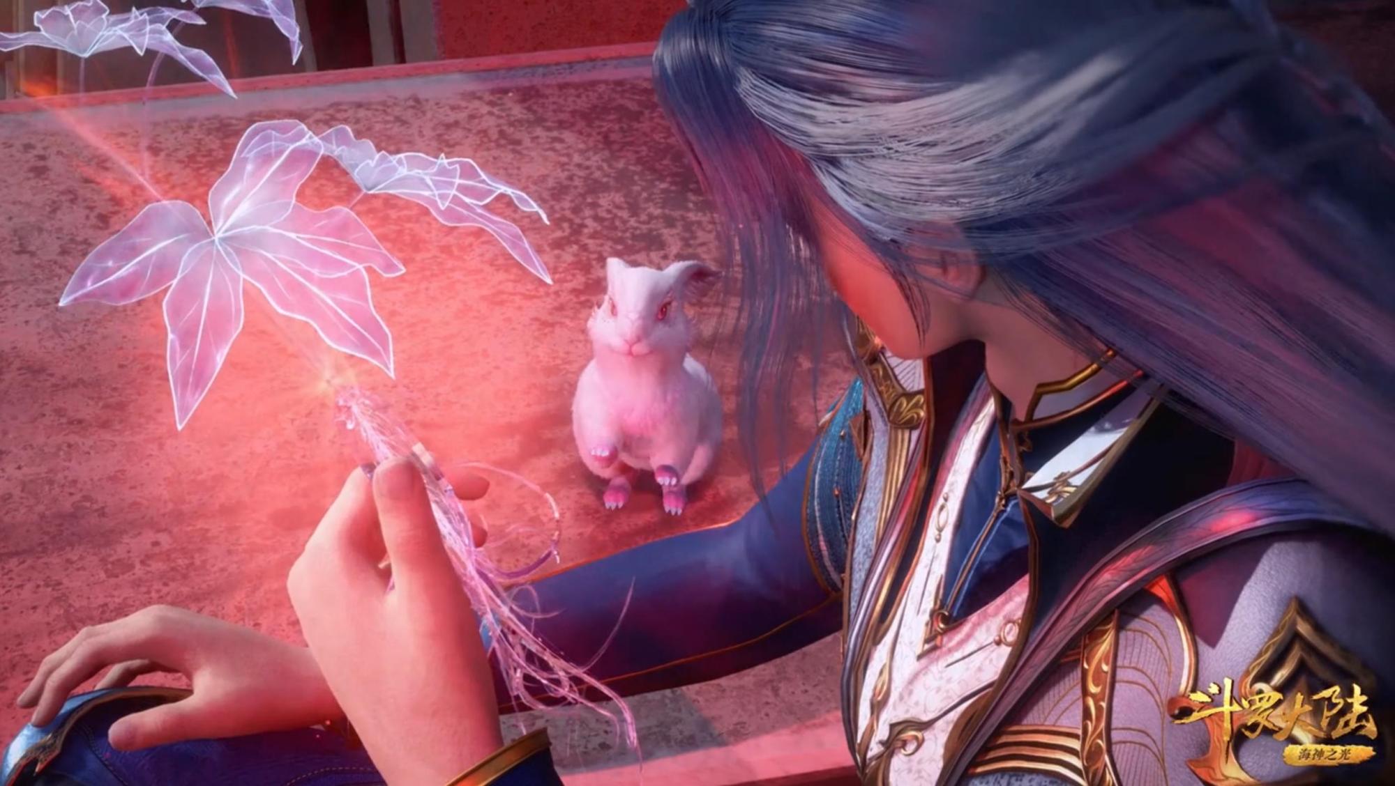 "柔骨魅兔"卖萌偷吃血参,小舞化身天使,和唐三隔空秀恩爱