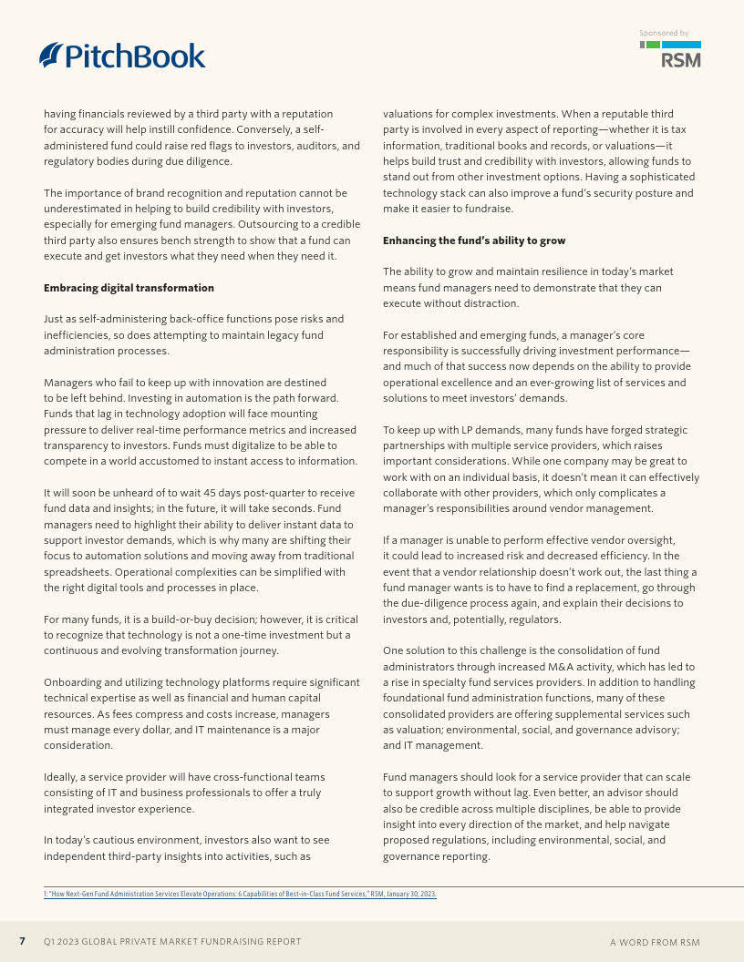 pitchbook-2023年一季度全球私人市场筹资报告(附下载)