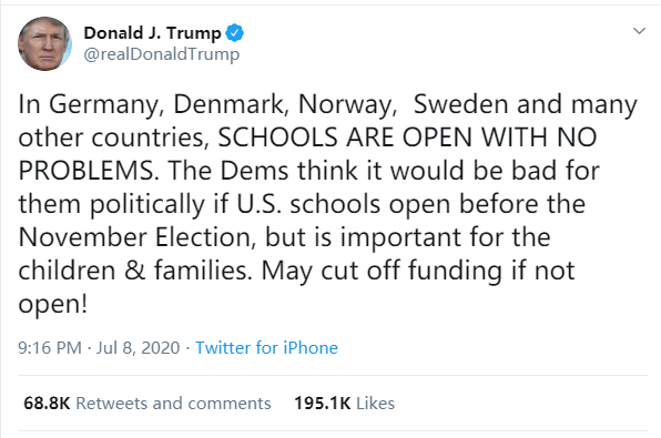 |为了大选，特朗普居然要对美国孩子下手了？