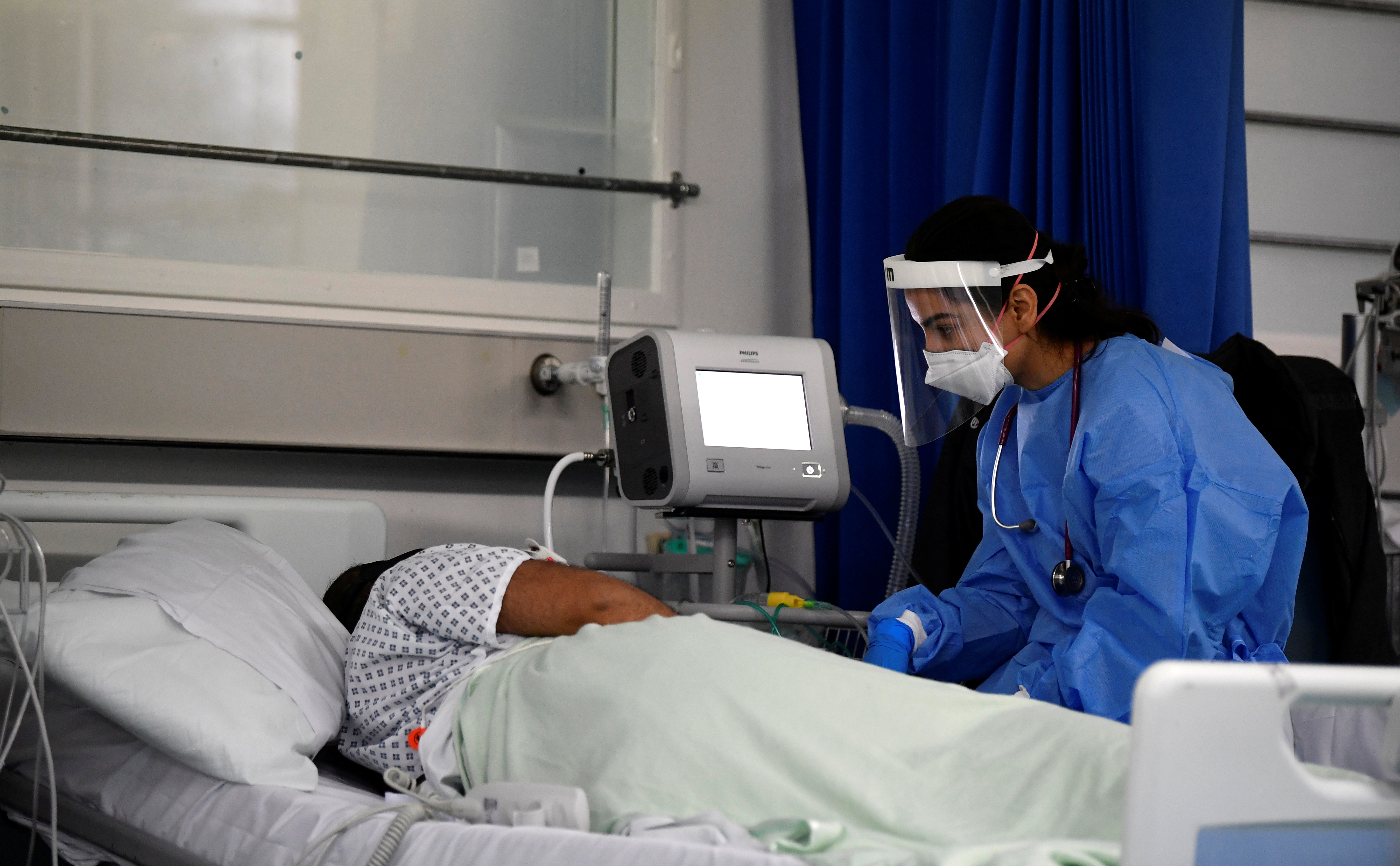 直击英国新冠病房