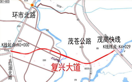 好消息!茂名复兴大道,计划月底通车