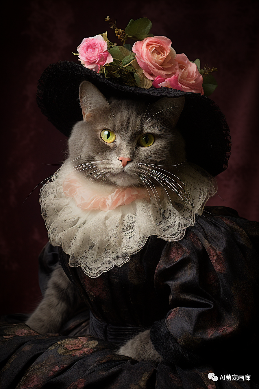 从未见过的高贵:12只猫咪穿上维多利亚礼服的精彩瞬间!