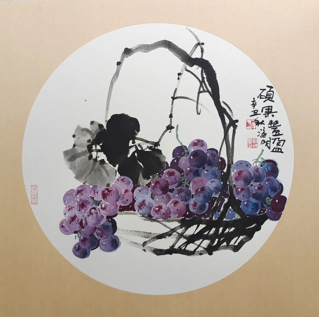 画家刘海明葡萄作品欣赏