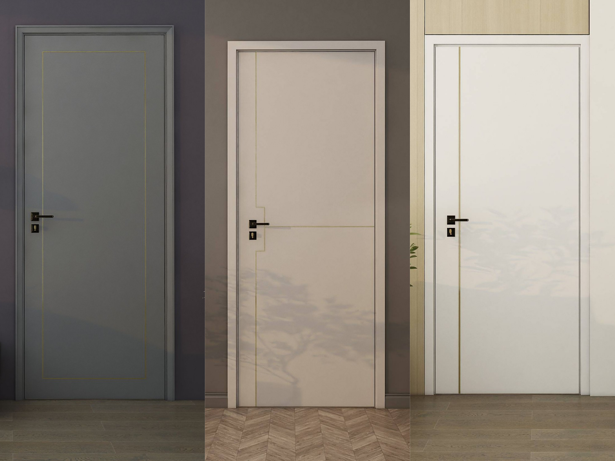 木门选购|简约时尚系列,适用于比较现代的装修风格