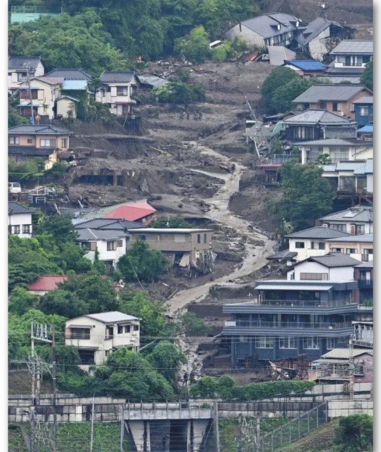 日本热海小镇突遭泥石流,以为只是天灾,没想到更是人祸!