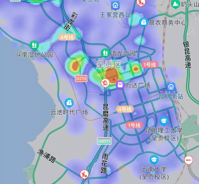 大数据!昆明五区最红热力图曝光,暗藏房价逻辑!