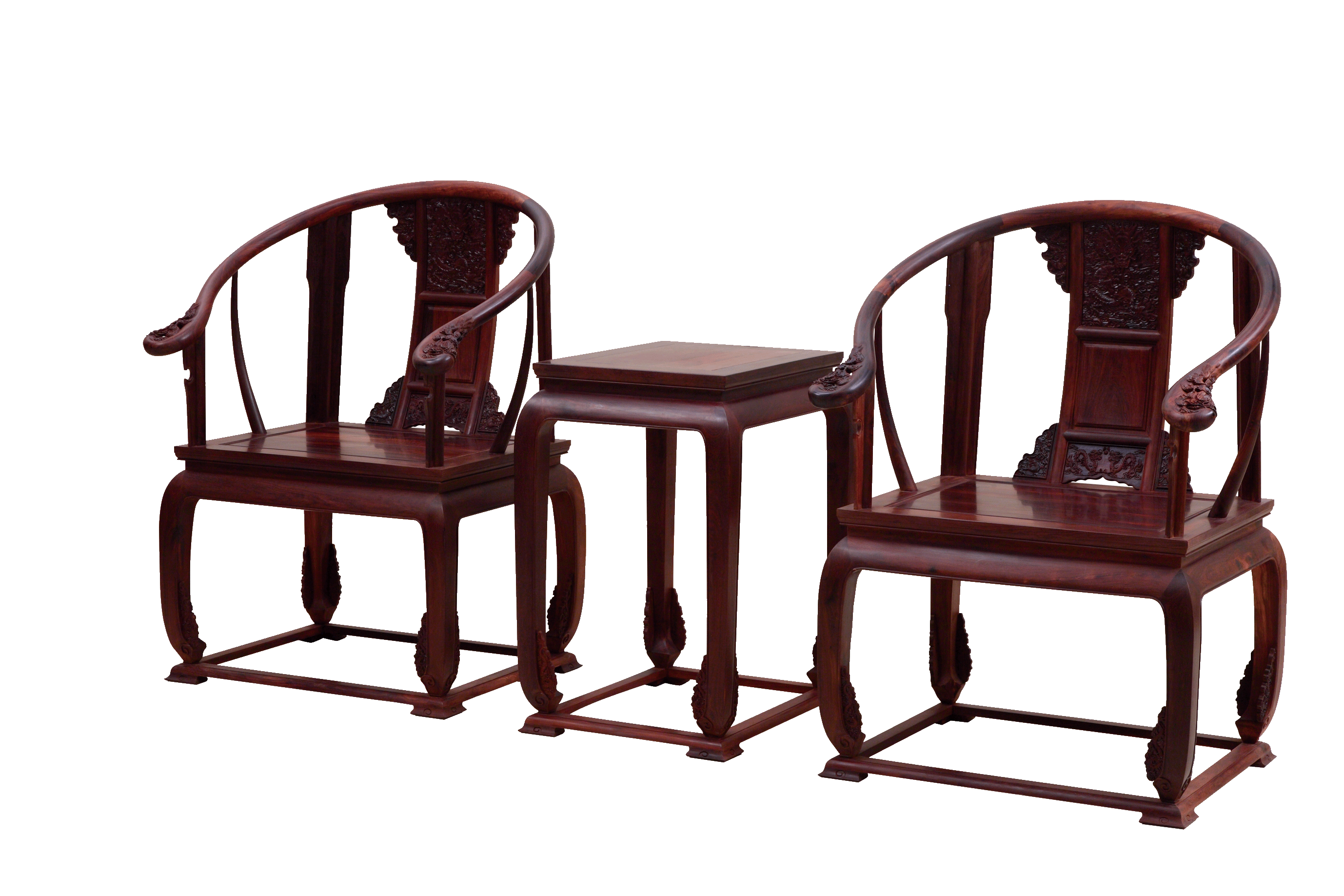 广东红木家具平滑的扶手,古典家具红木直线与曲线之间的完美比例