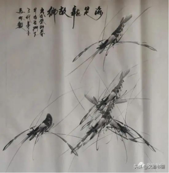 线上文博会展出季国画家马林