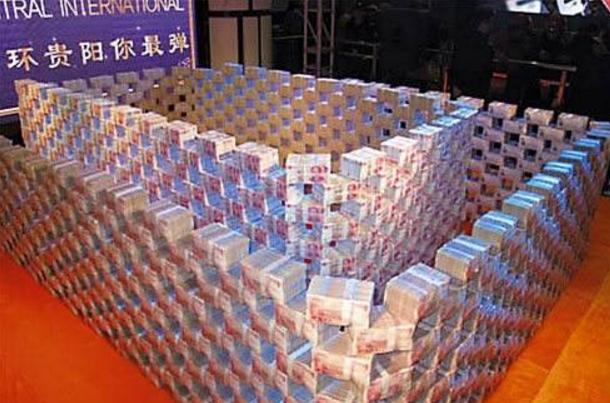 1个亿人民币堆积起来是怎样的?看完这几张图,网友:有钱真好!