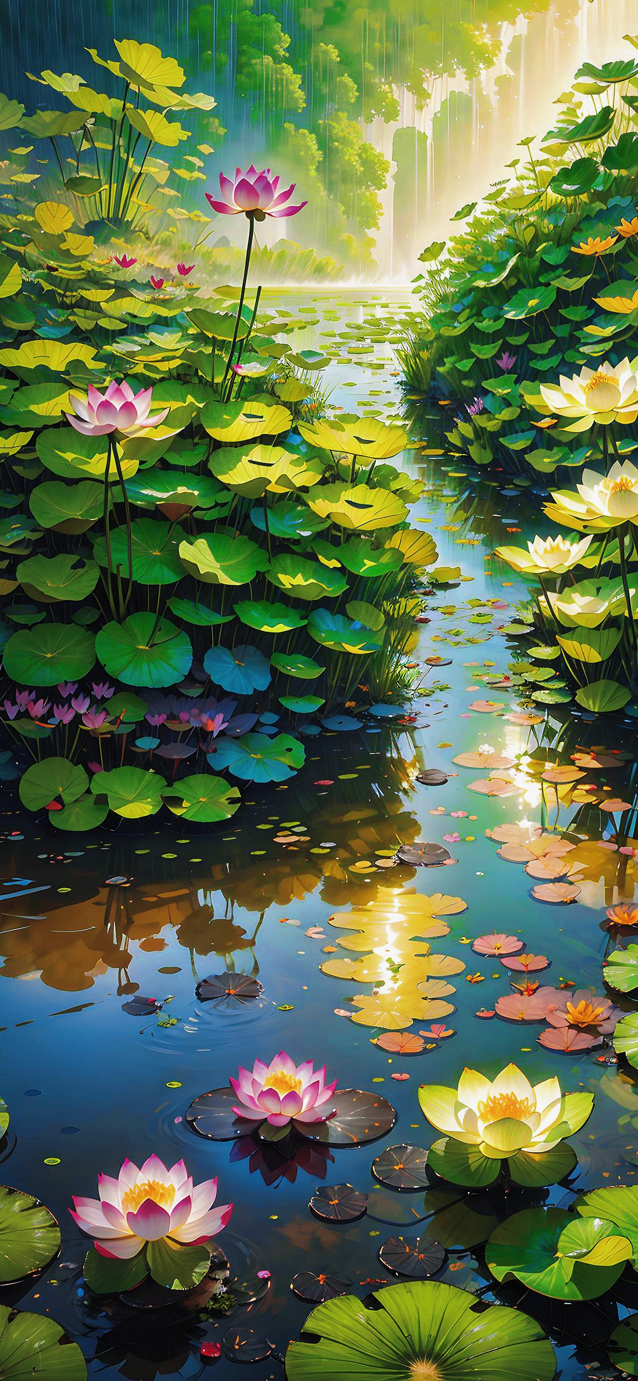 荷塘 荷塘女孩头像壁纸