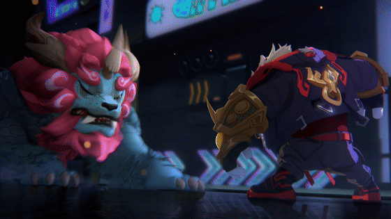 与年兽斗智斗勇时,特攻队员们都使用了自己在游戏里的技能,牛头二连