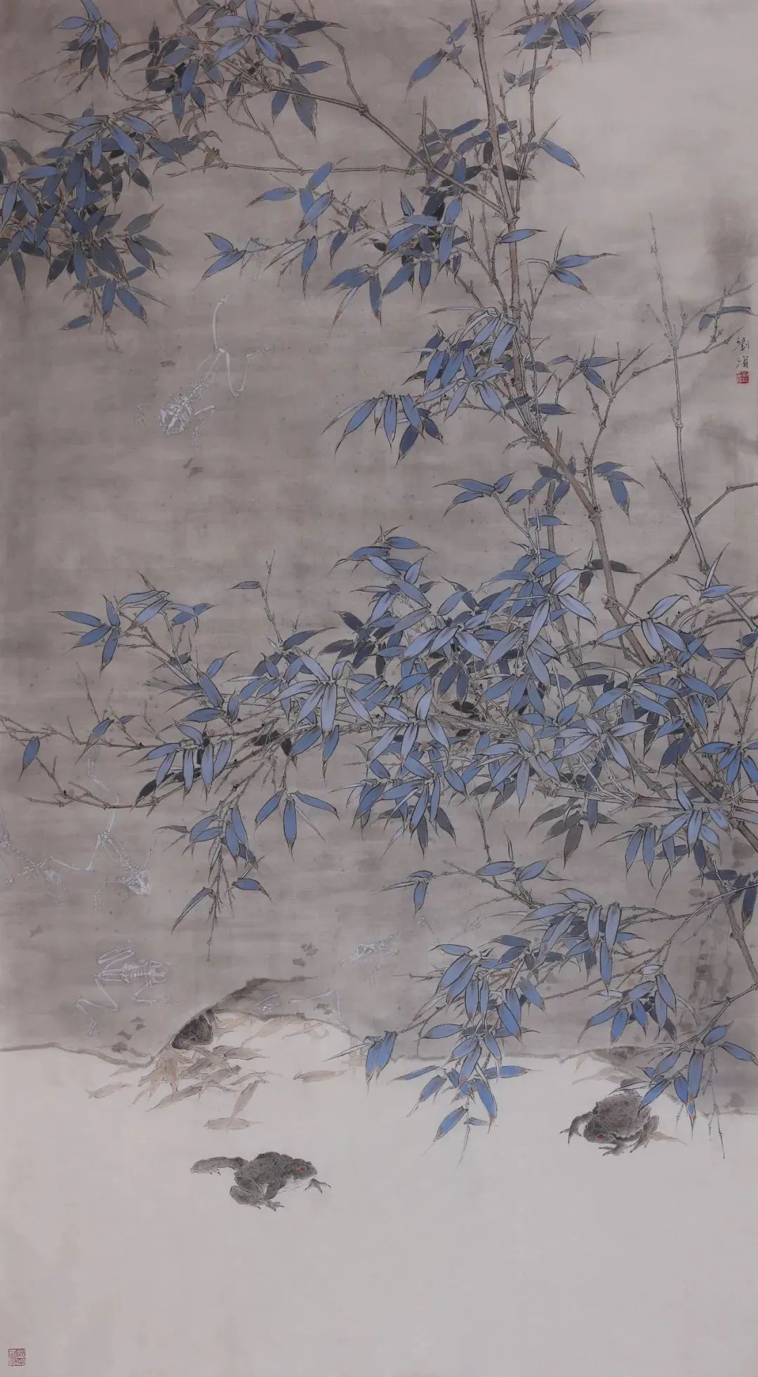 刘滨工笔花鸟画作品欣赏:恬静淡然,意境纯美