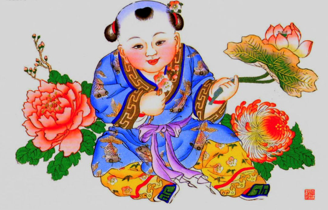 红锦鲤,胖娃娃,大荷花……色彩艳丽,鲜明活泼,喜气吉祥作为天津最具