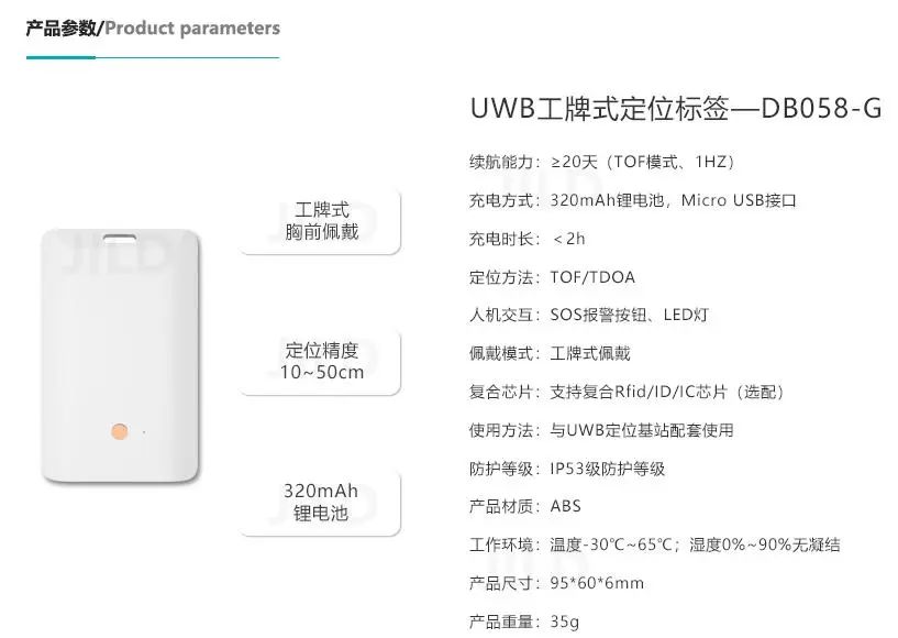 uwb工牌式定位标签