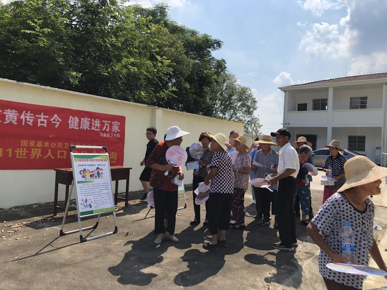 怀宁县马庙镇开展"世界人口日"宣传活动