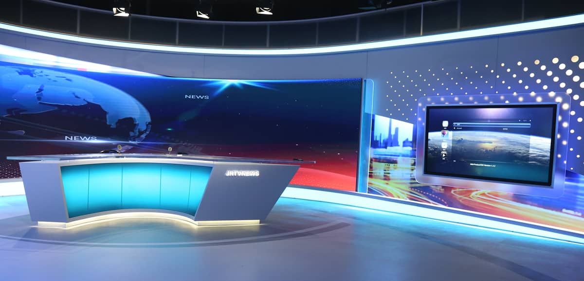 讯维广播电视台演播室工程案例