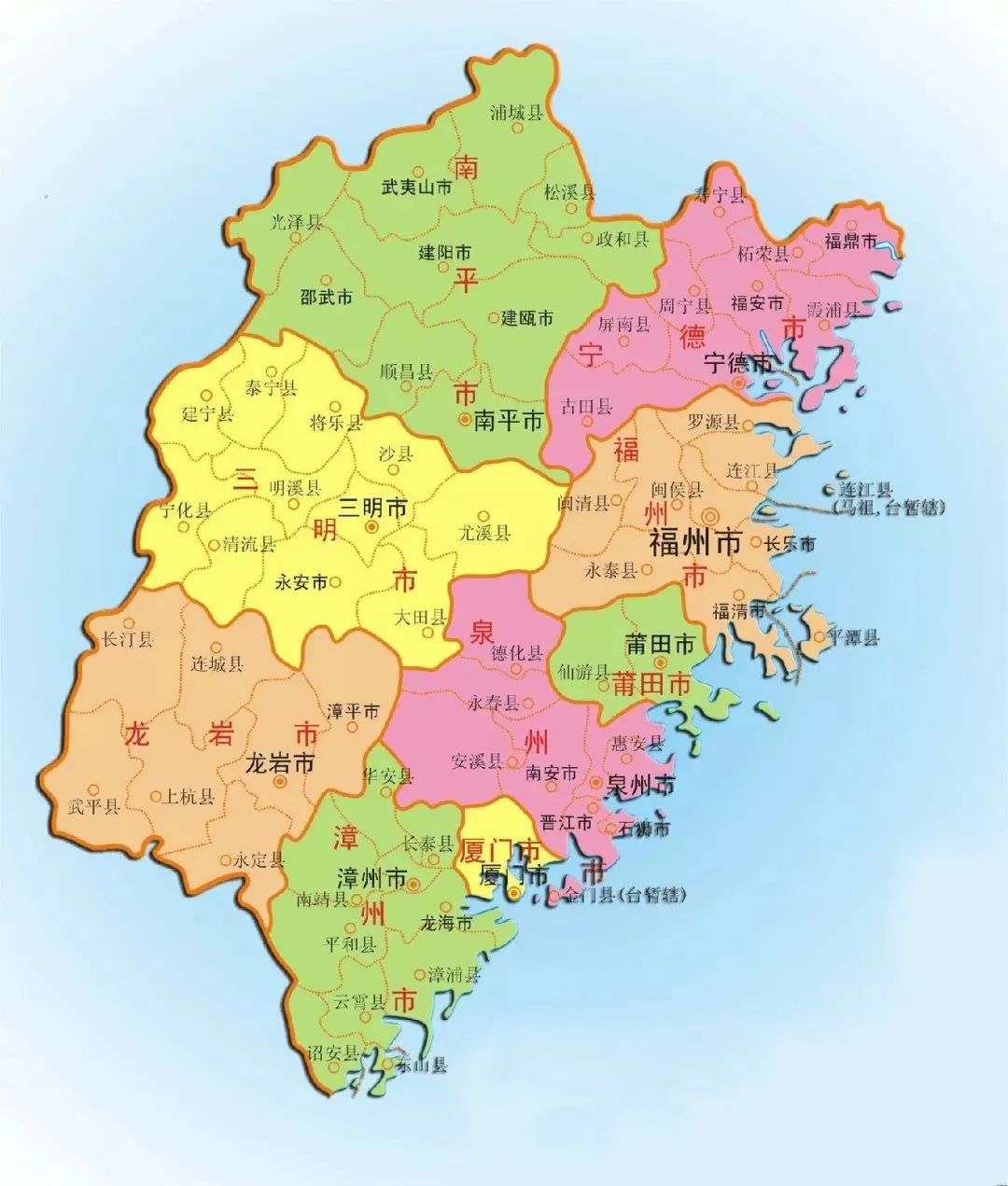 闽南地图高清版大图图片