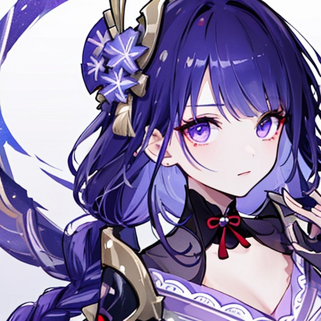 [鼓掌]ai绘画生成原神雷电将军头像,这感觉很棒[鼓掌]  [赞同]使用