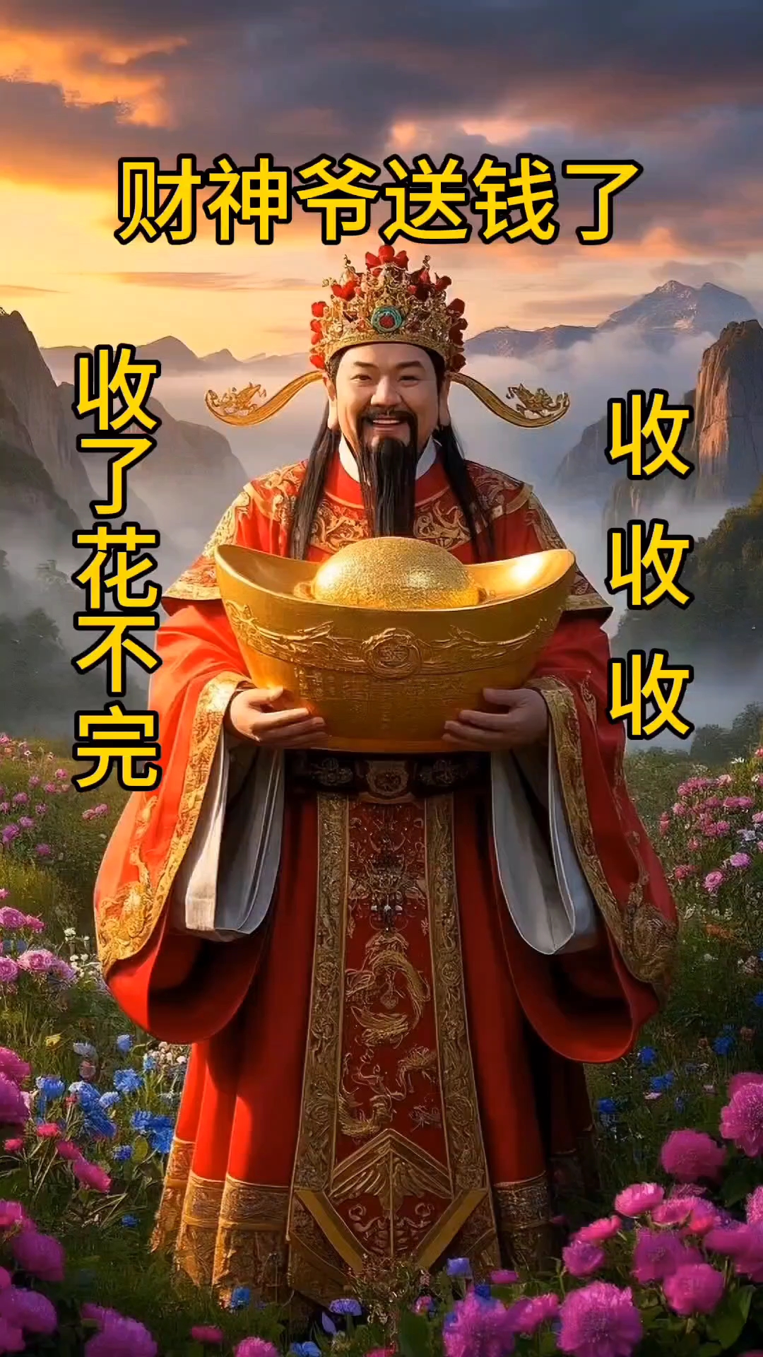 财神爷给我们送钱来了