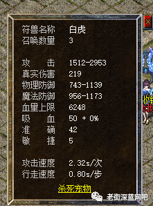 「热血传奇」鹰卫虎卫终于隆重登上舞台,前期后期都很好用!