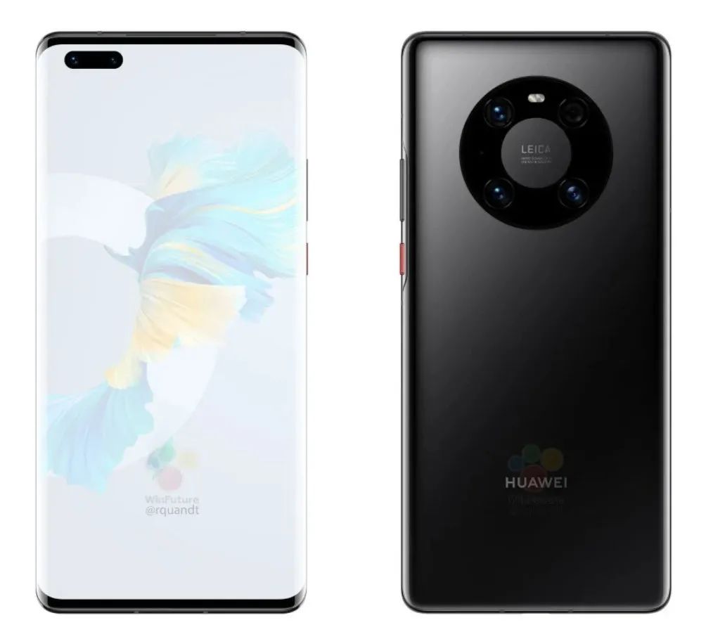 华为mate40渲染图曝光,两种设计,摄像头极具辨识度!