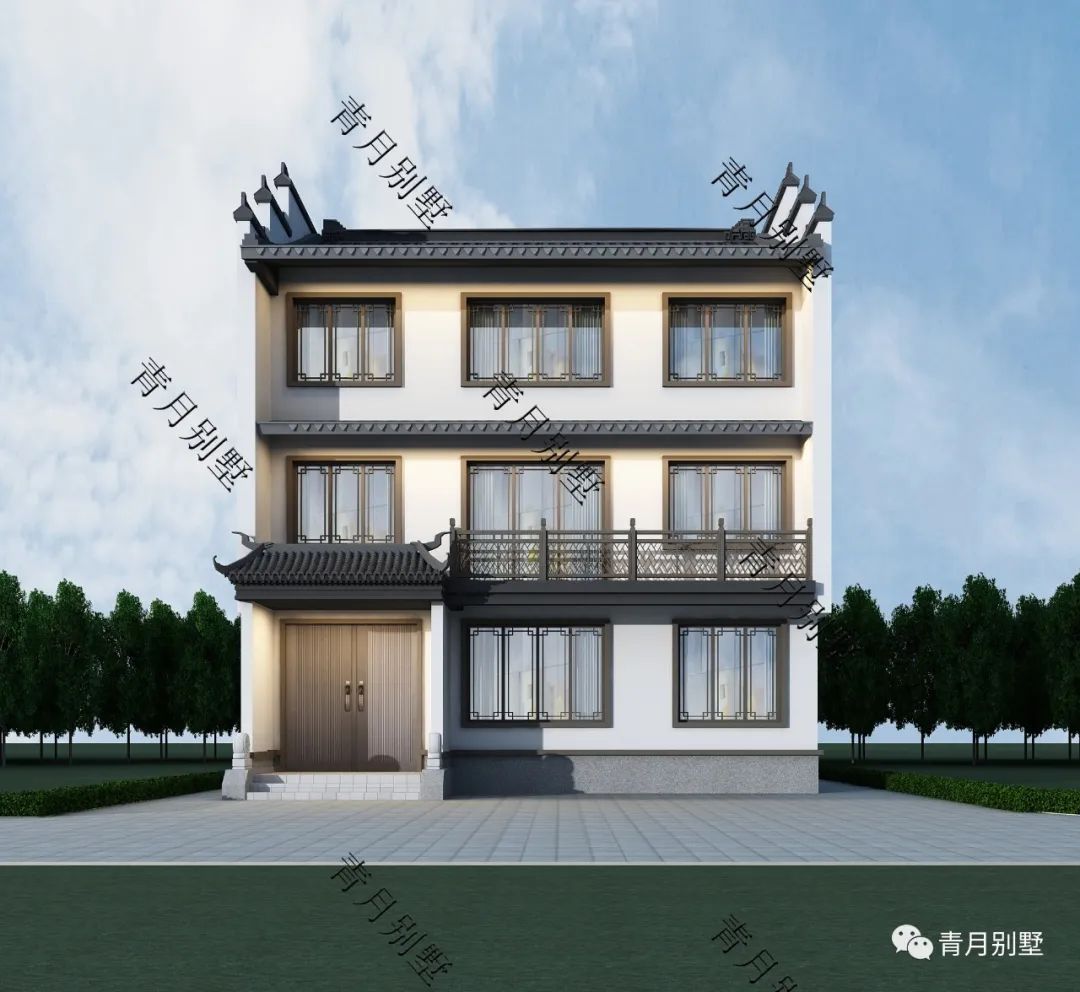 全新徽派典雅风,农村自建房精品匠作,简洁小清新