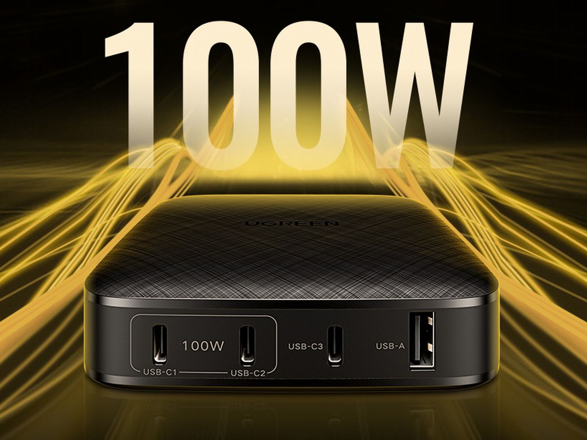 绿联推出100w桌面充电器,3c1a得力助手